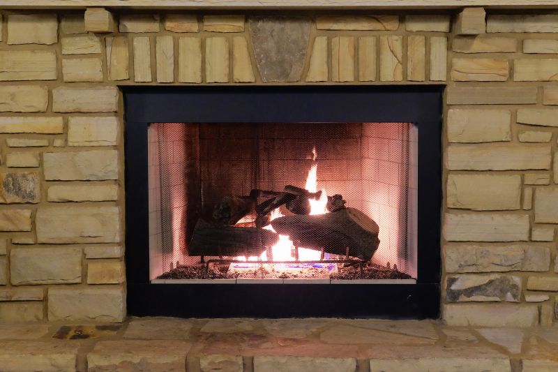 Finished Masonry Fireplace